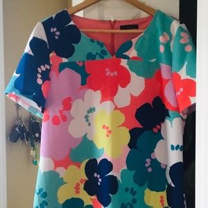 Stunning Trina Turk Lined Floral Dress  US 14